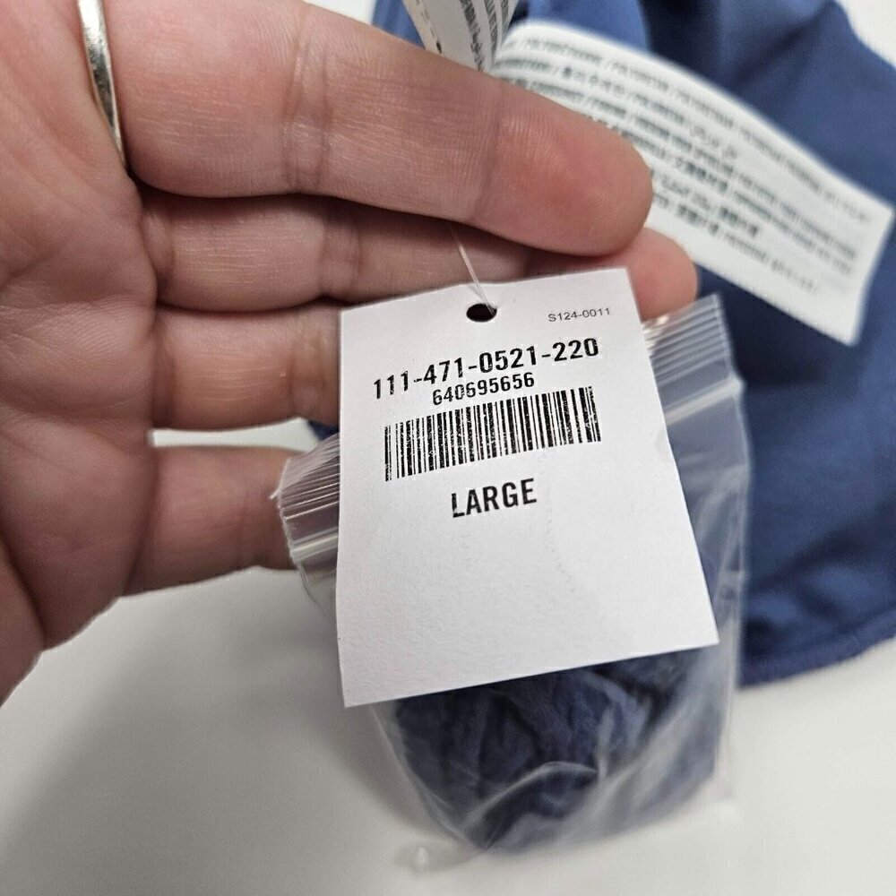 Abercrombie & Fitch O-Ring Bandeau Bikini Top Blue Women’s Size L NEW Beach - Picture 8 of 12